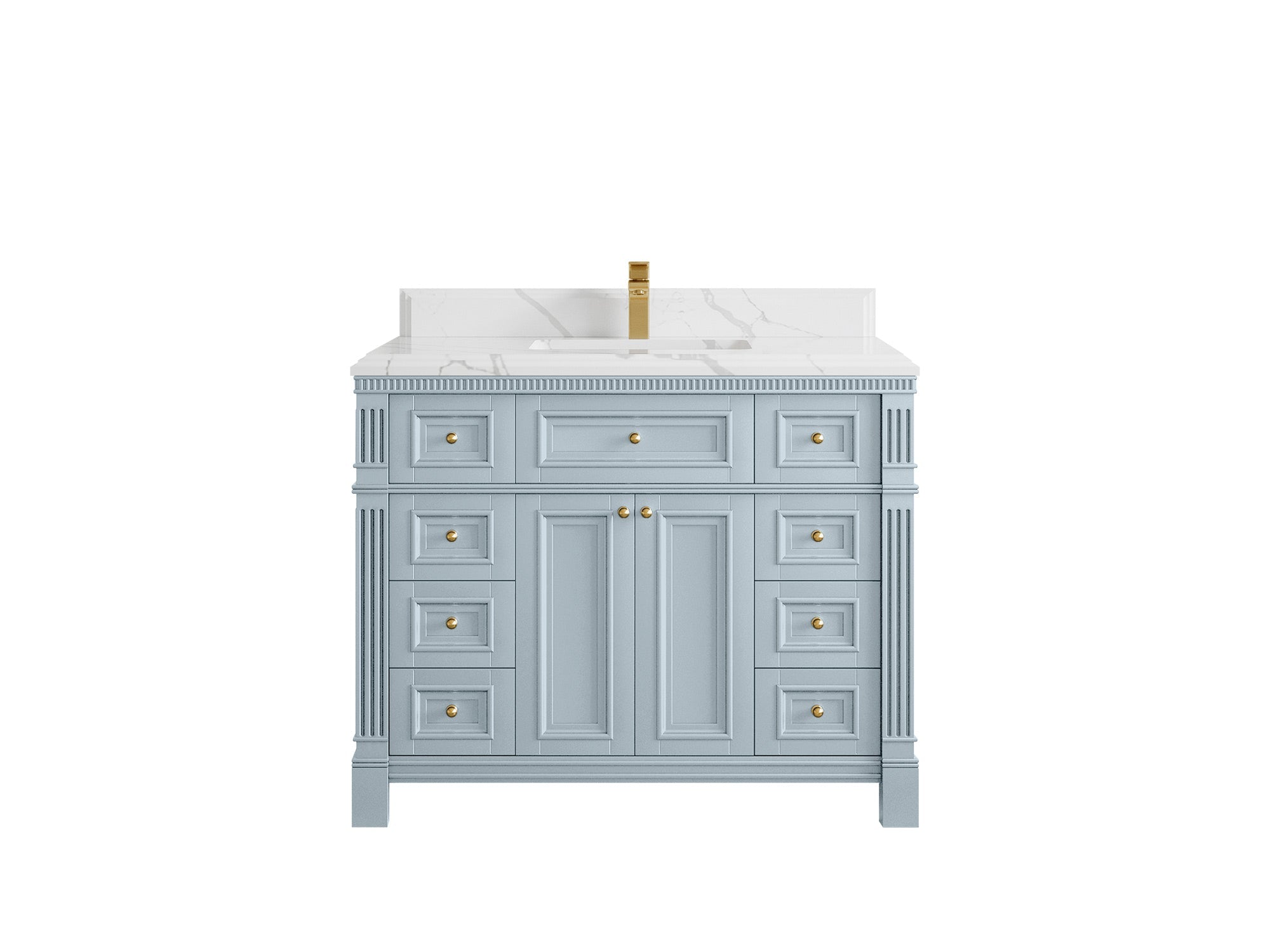 Paris 42 in. W x 22 in. D Single Sink Bathroom Vanity - Willow Bath and Vanity