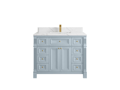 Paris 42 in. W x 22 in. D Single Sink Bathroom Vanity - Willow Bath and Vanity