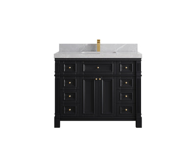 Paris 42 in. W x 22 in. D Single Sink Bathroom Vanity - Willow Bath and Vanity