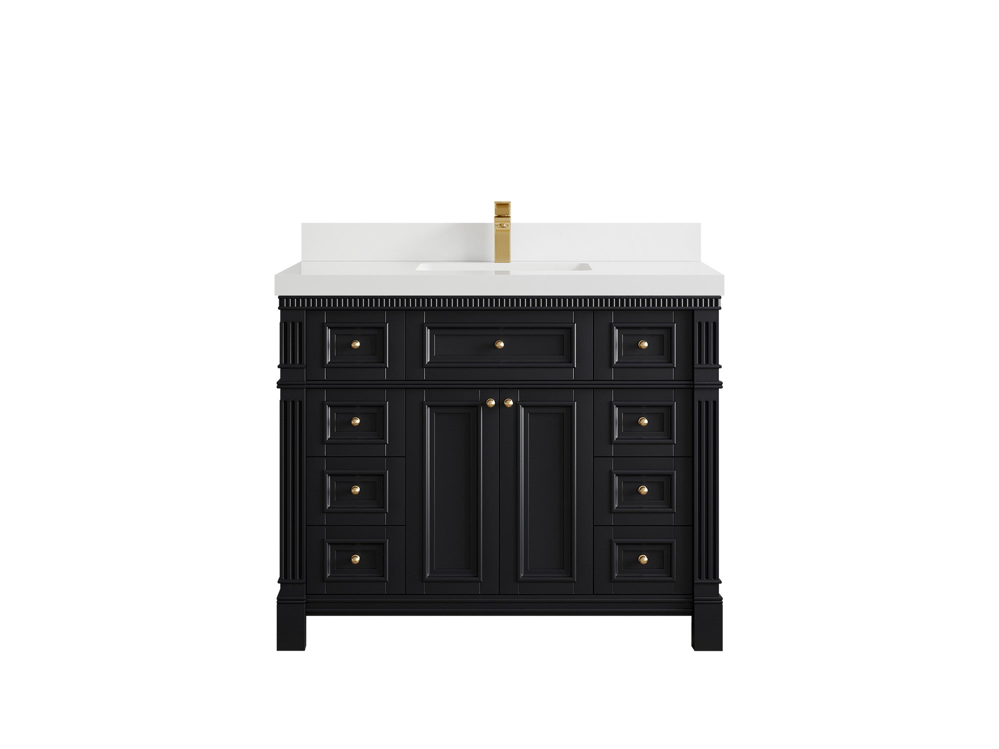 Paris 42 in. W x 22 in. D Single Sink Bathroom Vanity - Willow Bath and Vanity