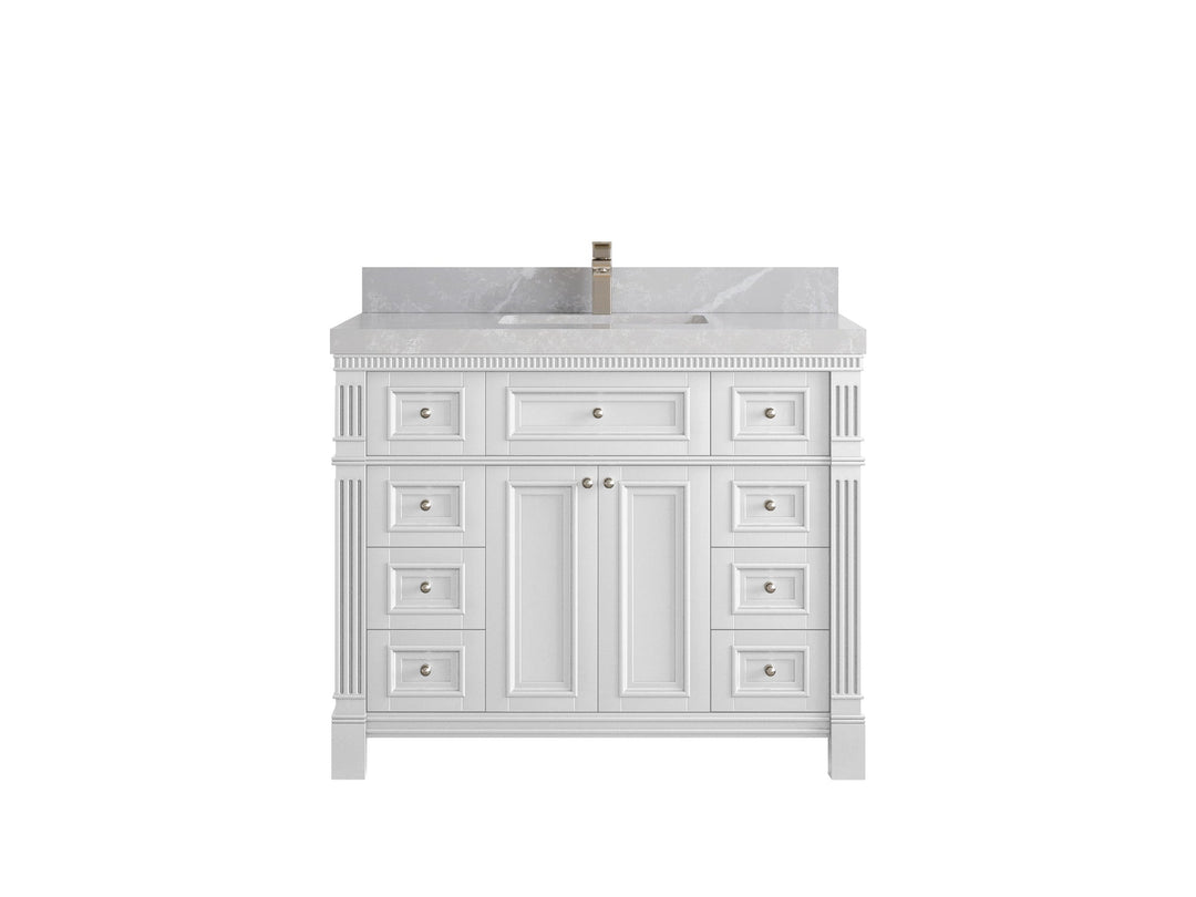 Paris 42 in. W x 22 in. D Single Sink Bathroom Vanity - Willow Bath and Vanity