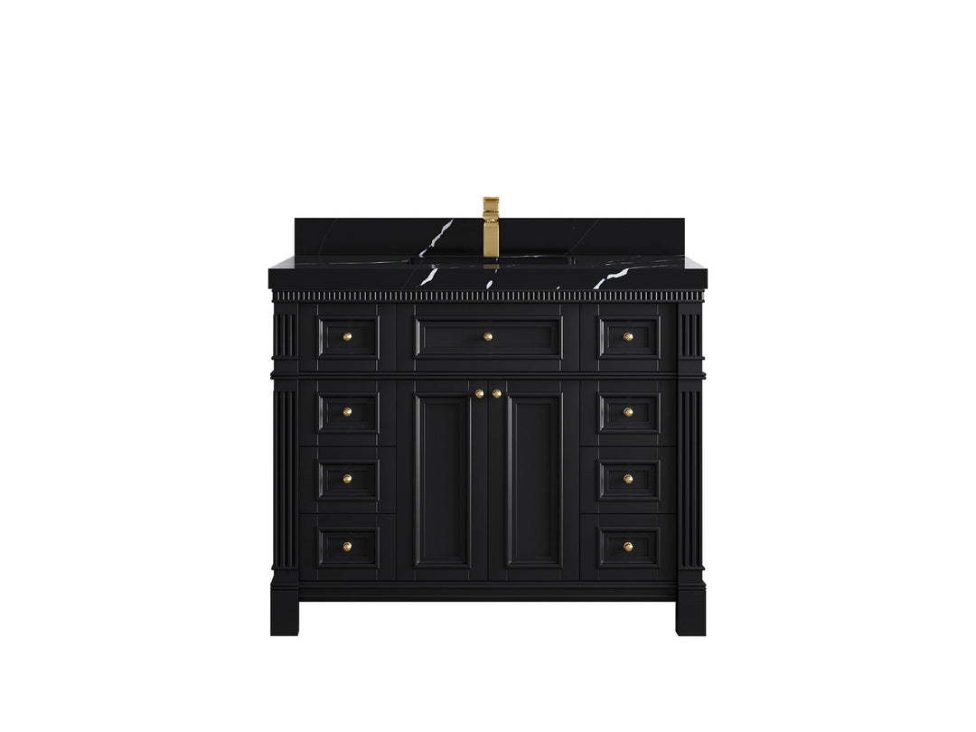 Paris 42 in. W x 22 in. D Single Sink Bathroom Vanity - Willow Bath and Vanity