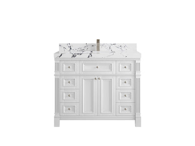 Paris 42 in. W x 22 in. D Single Sink Bathroom Vanity - Willow Bath and Vanity