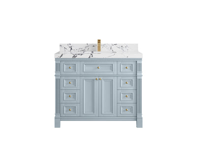 Paris 42 in. W x 22 in. D Single Sink Bathroom Vanity - Willow Bath and Vanity
