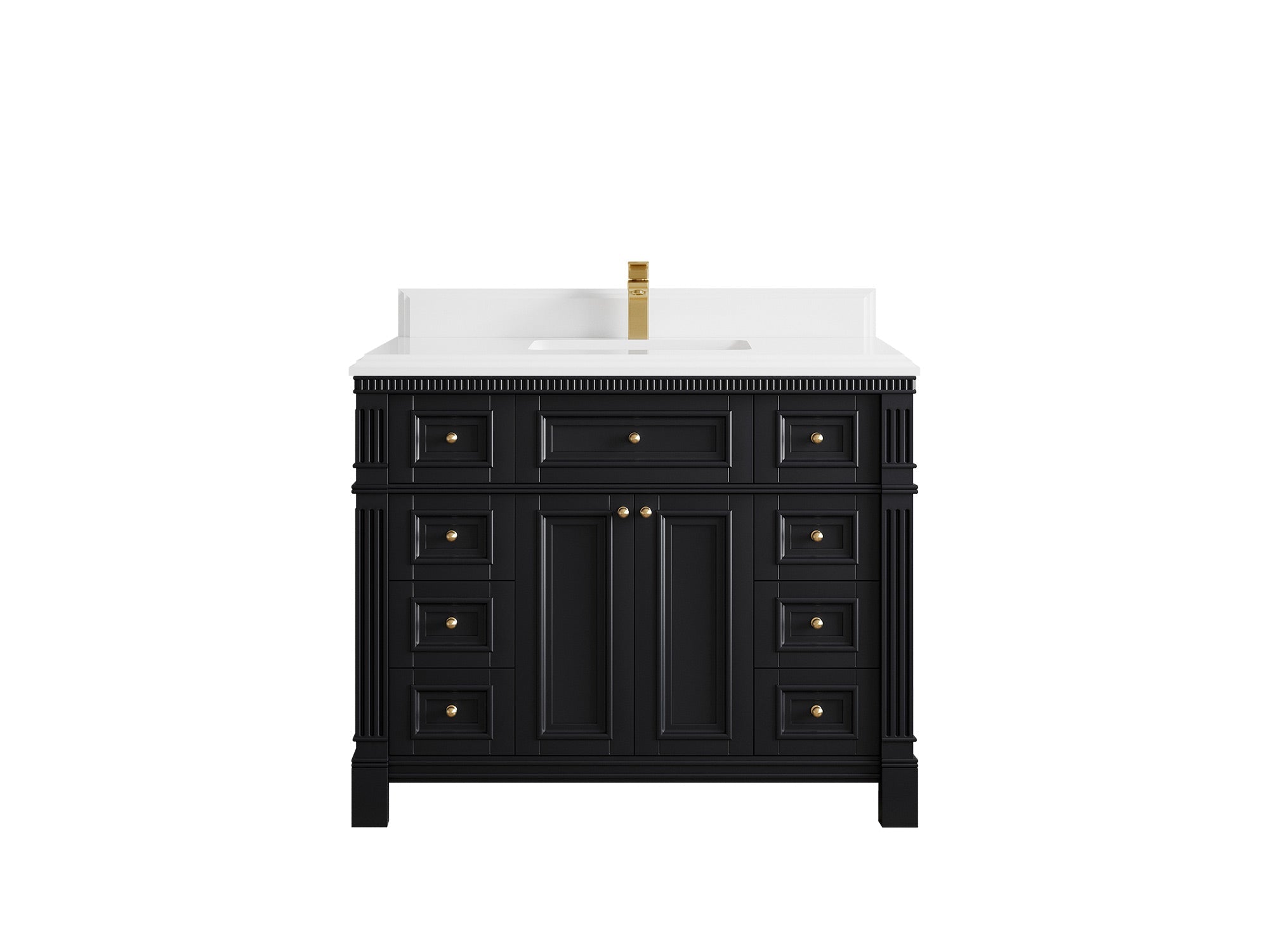 Paris 42 in. W x 22 in. D Single Sink Bathroom Vanity - Willow Bath and Vanity