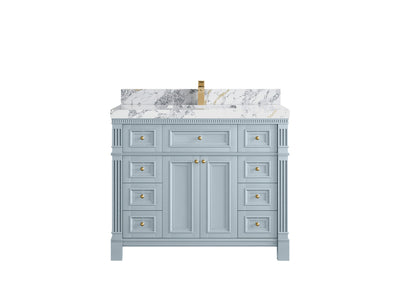 Paris 42 in. W x 22 in. D Single Sink Bathroom Vanity - Willow Bath and Vanity