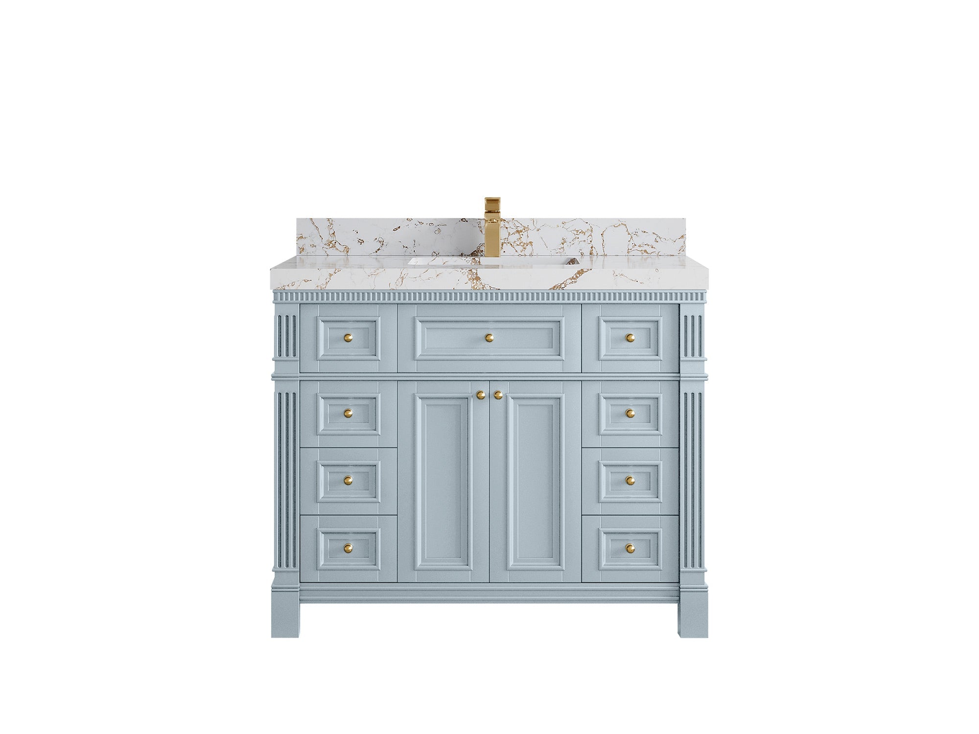 Paris 42 in. W x 22 in. D Single Sink Bathroom Vanity - Willow Bath and Vanity