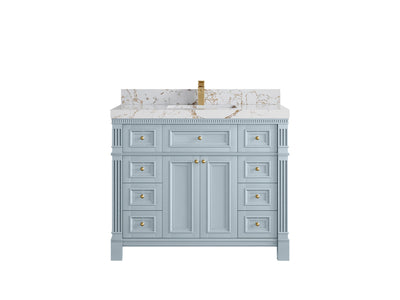 Paris 42 in. W x 22 in. D Single Sink Bathroom Vanity - Willow Bath and Vanity
