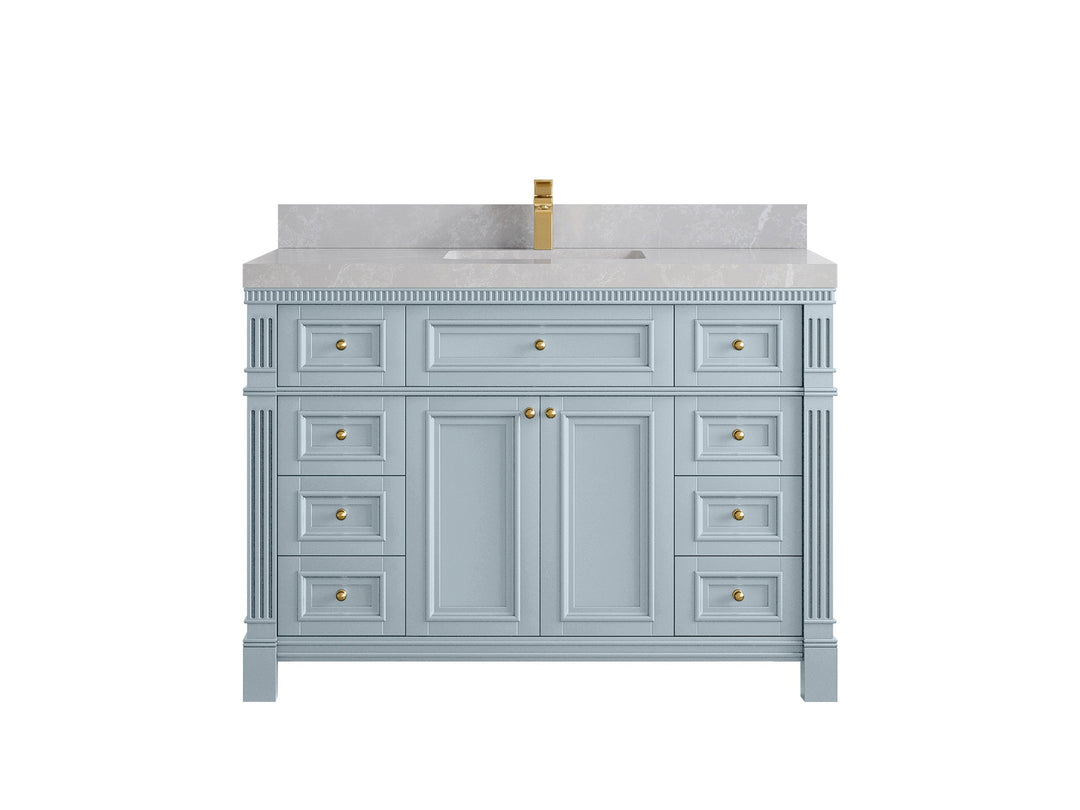 Paris 48 in. W x 22 in. D Single Sink Bathroom Vanity - Willow Bath and Vanity