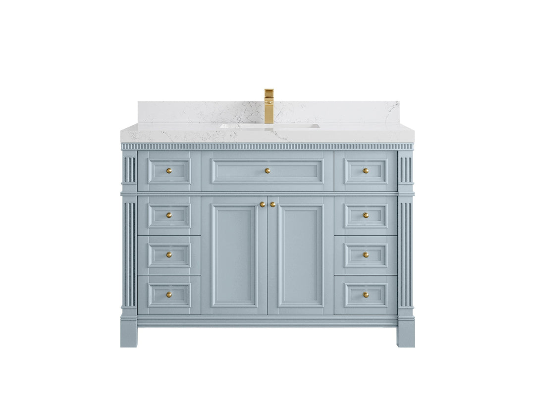 Paris 48 in. W x 22 in. D Single Sink Bathroom Vanity - Willow Bath and Vanity