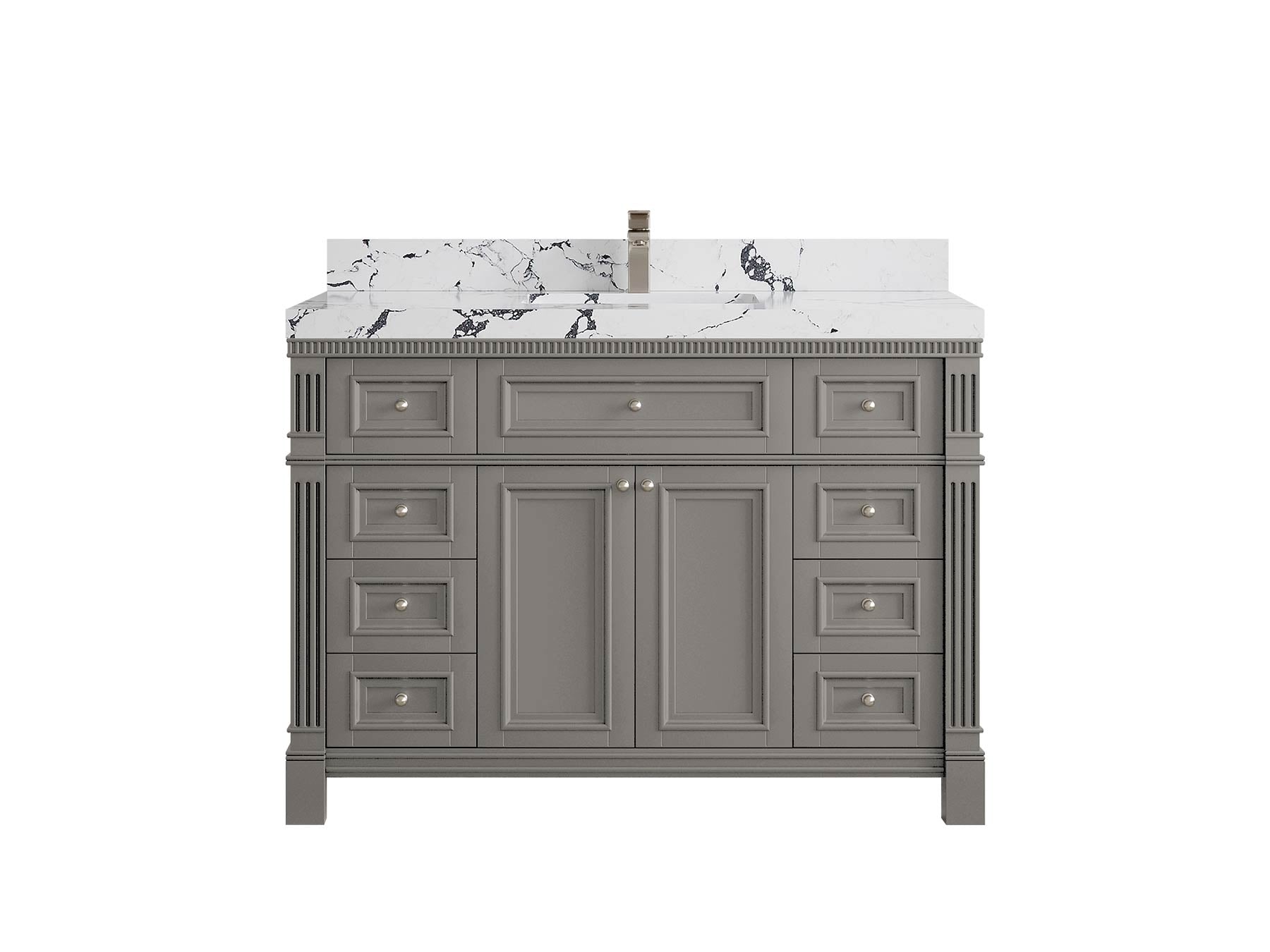 Paris 48 in. W x 22 in. D Single Sink Bathroom Vanity - Willow Bath and Vanity