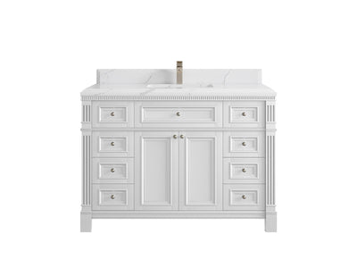 Paris 48 in. W x 22 in. D Single Sink Bathroom Vanity - Willow Bath and Vanity
