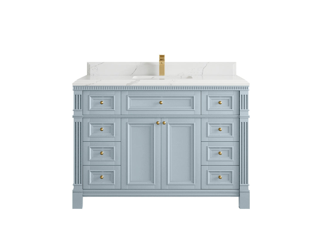 Paris 48 in. W x 22 in. D Single Sink Bathroom Vanity - Willow Bath and Vanity