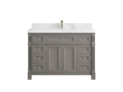 Paris 48 in. W x 22 in. D Single Sink Bathroom Vanity - Willow Bath and Vanity