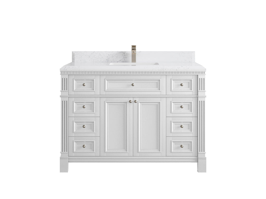 Paris 48 in. W x 22 in. D Single Sink Bathroom Vanity - Willow Bath and Vanity