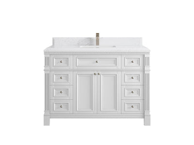Paris 48 in. W x 22 in. D Single Sink Bathroom Vanity - Willow Bath and Vanity