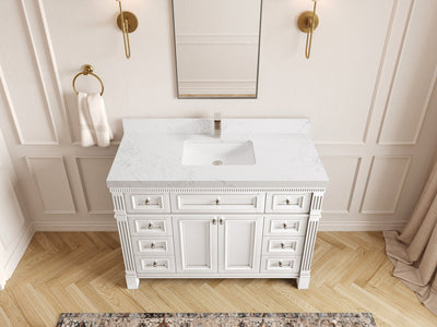 Paris 48 in. W x 22 in. D Single Sink Bathroom Vanity - Willow Bath and Vanity