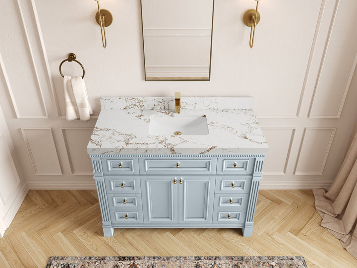 Paris 48 in. W x 22 in. D Single Sink Bathroom Vanity - photo 37
