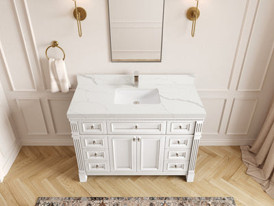 Paris 48 in. W x 22 in. D Single Sink Bathroom Vanity - Willow Bath and Vanity