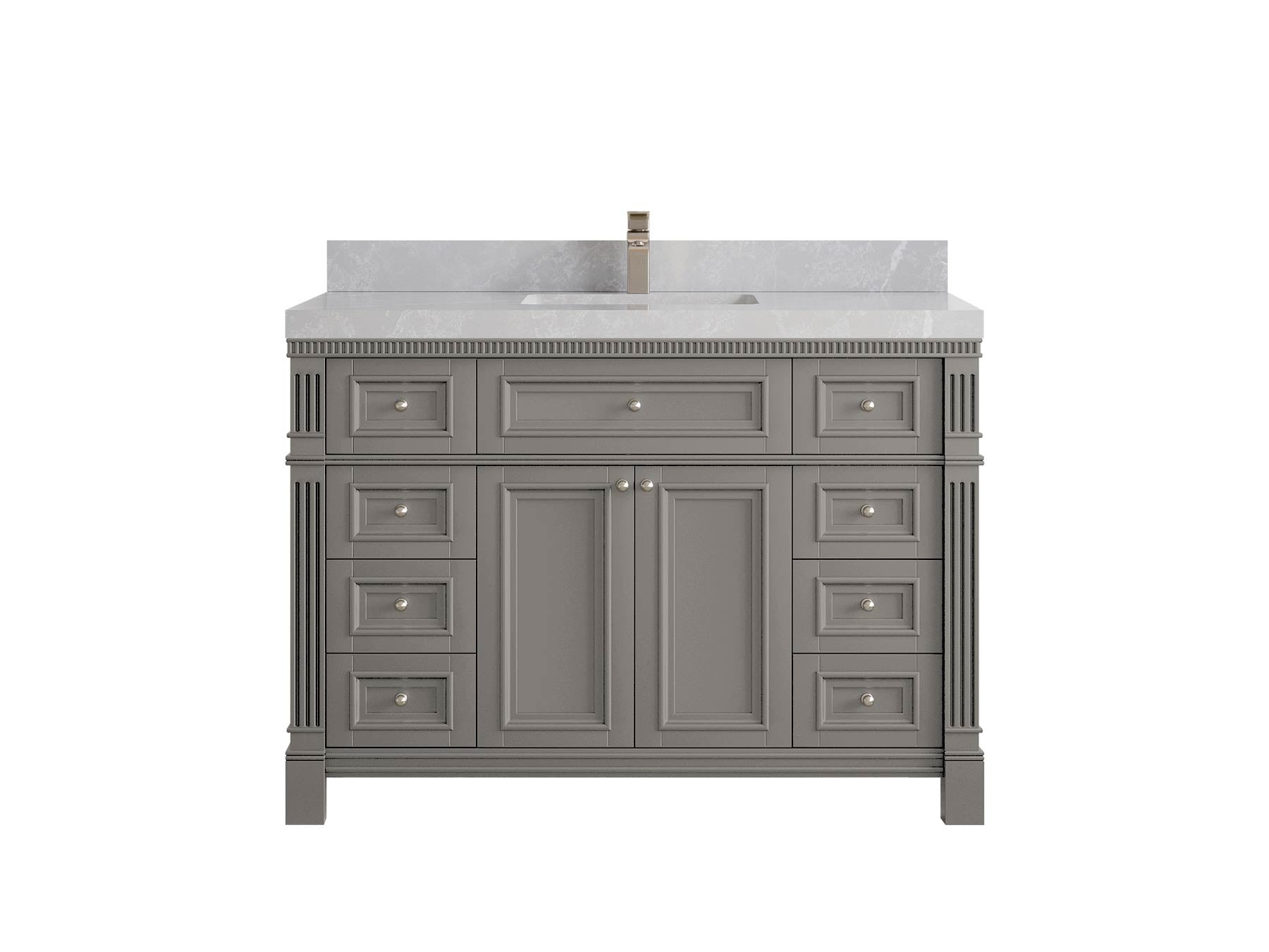 Paris 48 in. W x 22 in. D Single Sink Bathroom Vanity - Willow Bath and Vanity