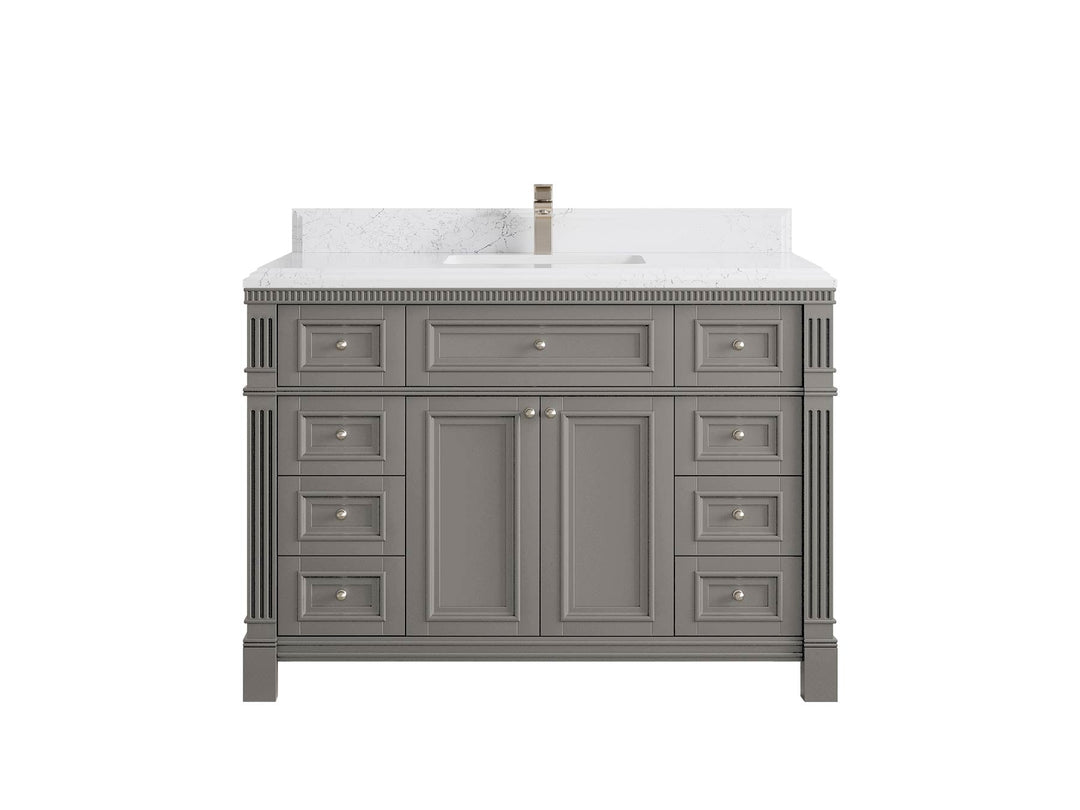 Paris 48 in. W x 22 in. D Single Sink Bathroom Vanity - Willow Bath and Vanity