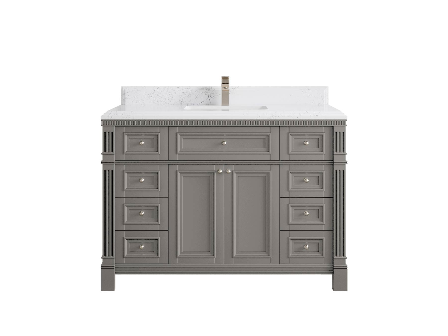 Paris 48 in. W x 22 in. D Single Sink Bathroom Vanity - Willow Bath and Vanity