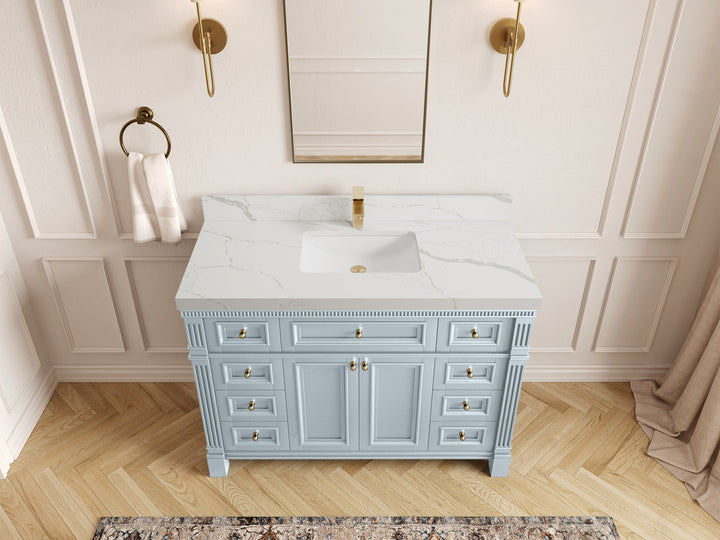 Paris 48 in. W x 22 in. D Single Sink Bathroom Vanity - photo 15