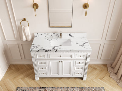Paris 48 in. W x 22 in. D Single Sink Bathroom Vanity - Willow Bath and Vanity