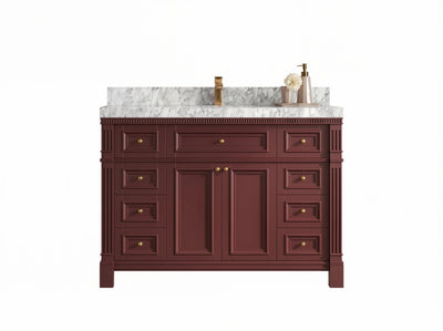 Paris 48 in. W x 22 in. D Single Sink Bathroom Vanity - Willow Bath and Vanity