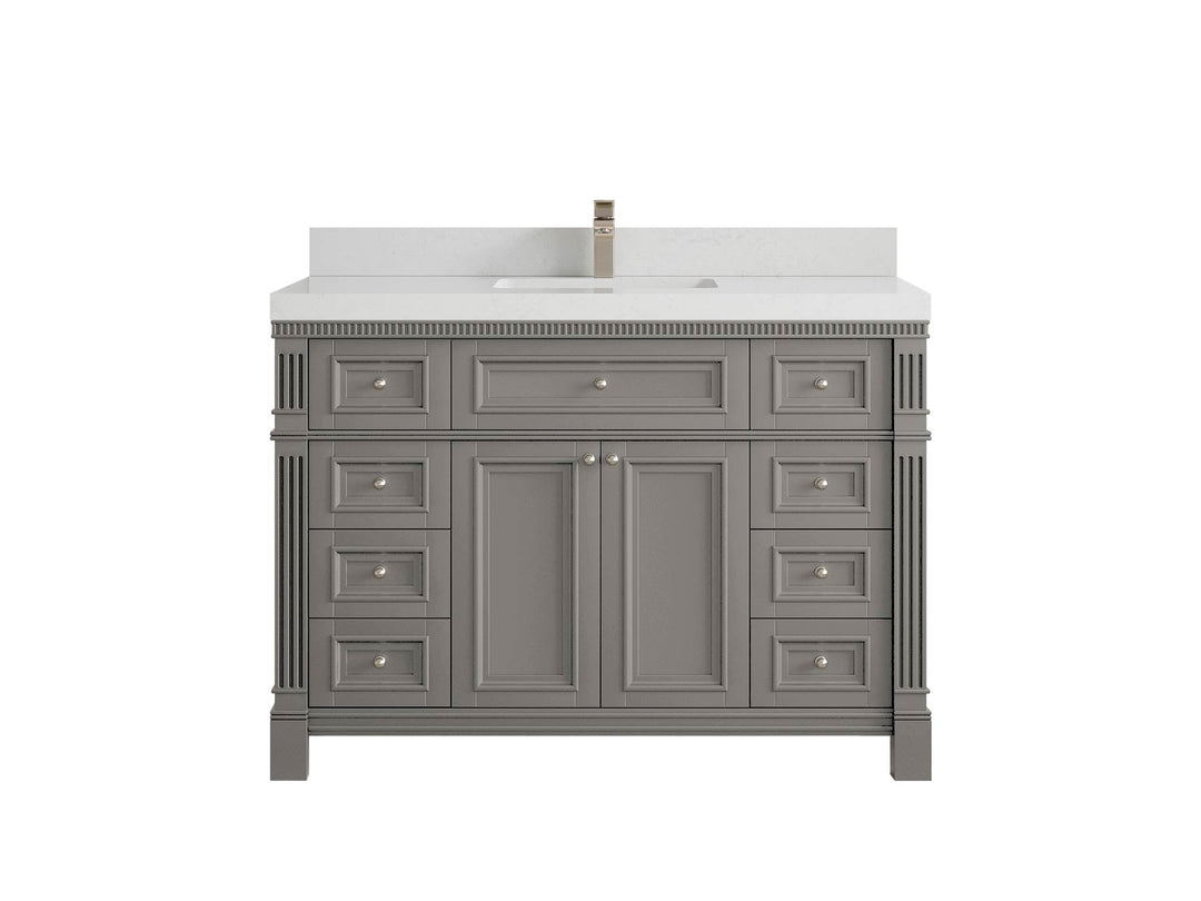 Paris 48 in. W x 22 in. D Single Sink Bathroom Vanity - Willow Bath and Vanity