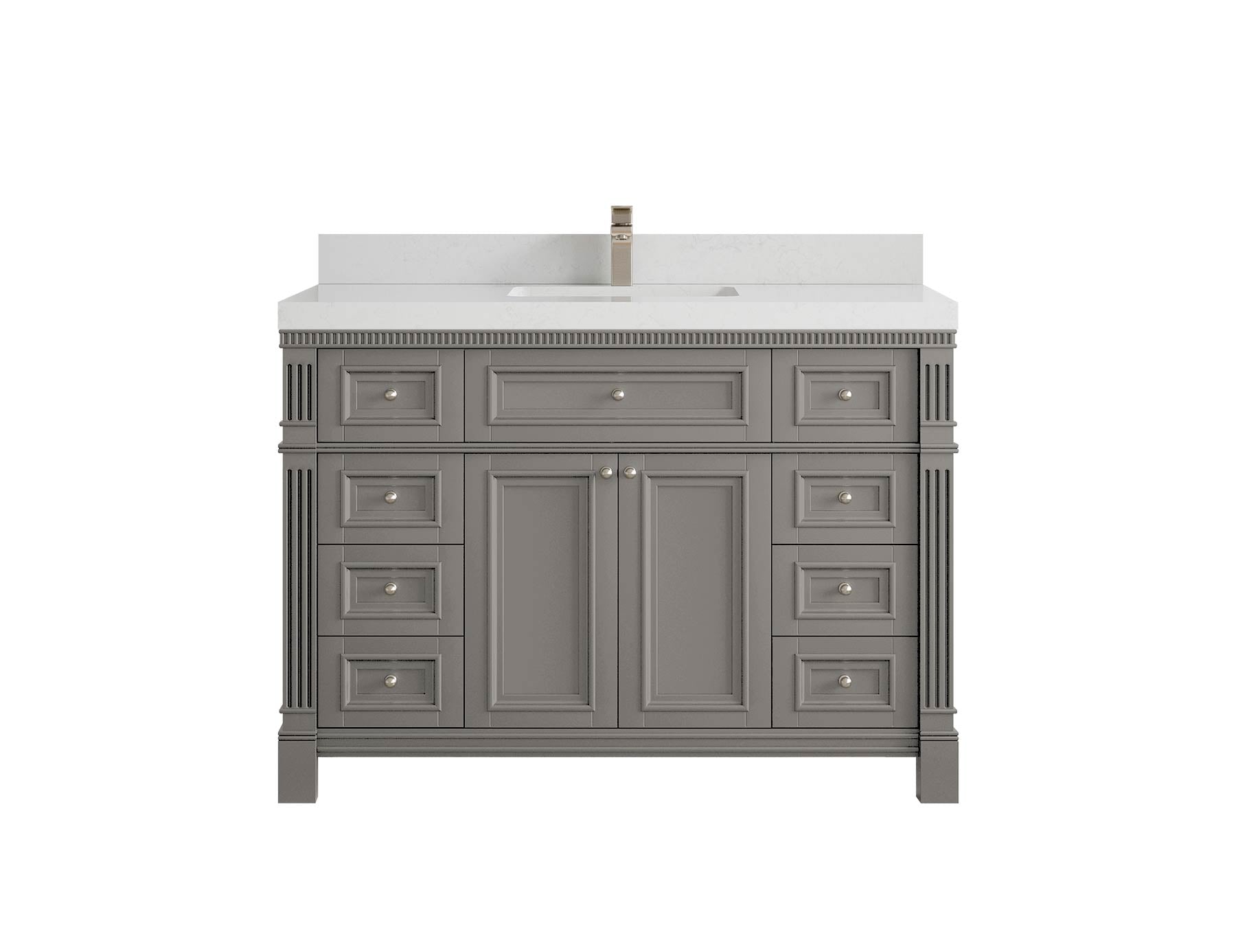 Paris 48 in. W x 22 in. D Single Sink Bathroom Vanity - Willow Bath and Vanity