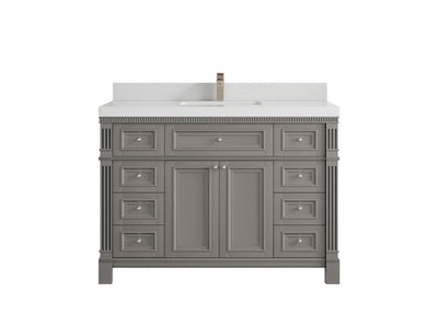 Paris 48 in. W x 22 in. D Single Sink Bathroom Vanity - Willow Bath and Vanity