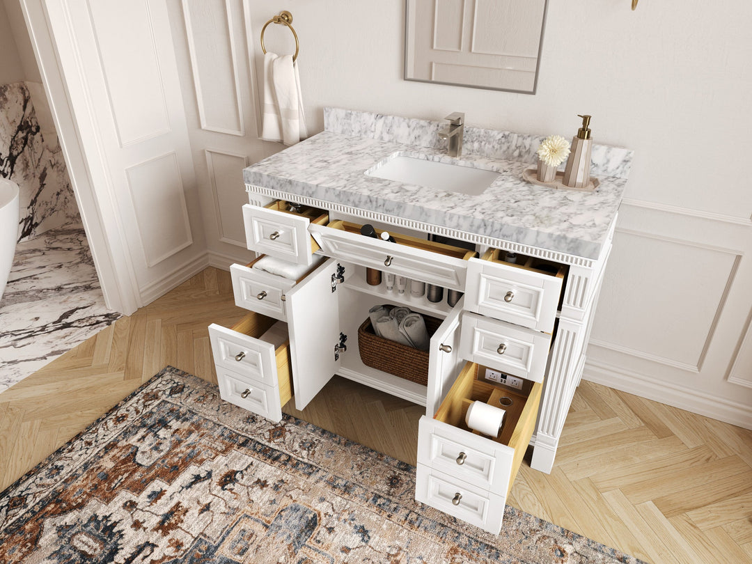 Paris 48 in. W x 22 in. D Single Sink Bathroom Vanity - Willow Bath and Vanity