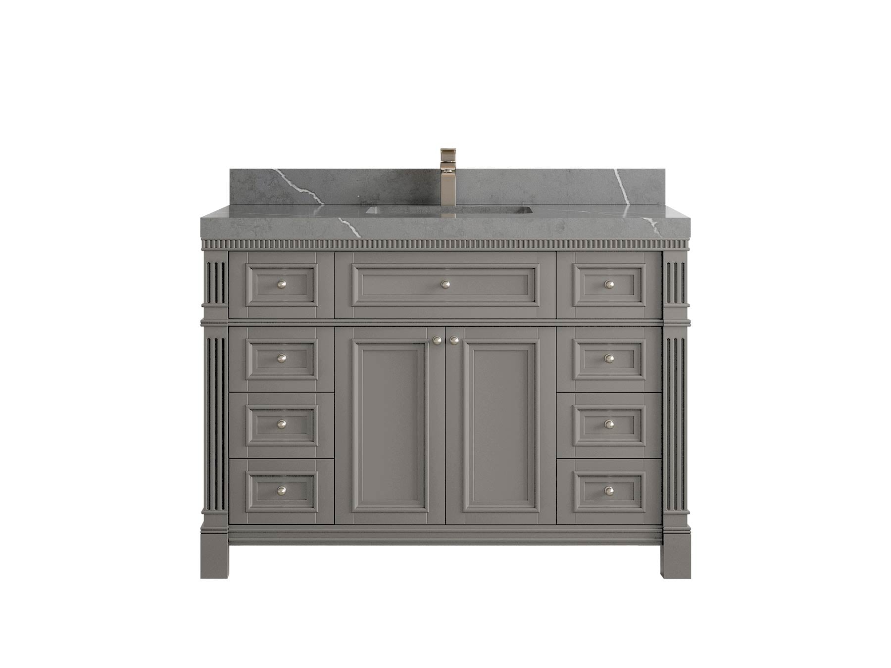 Paris 48 in. W x 22 in. D Single Sink Bathroom Vanity - Willow Bath and Vanity