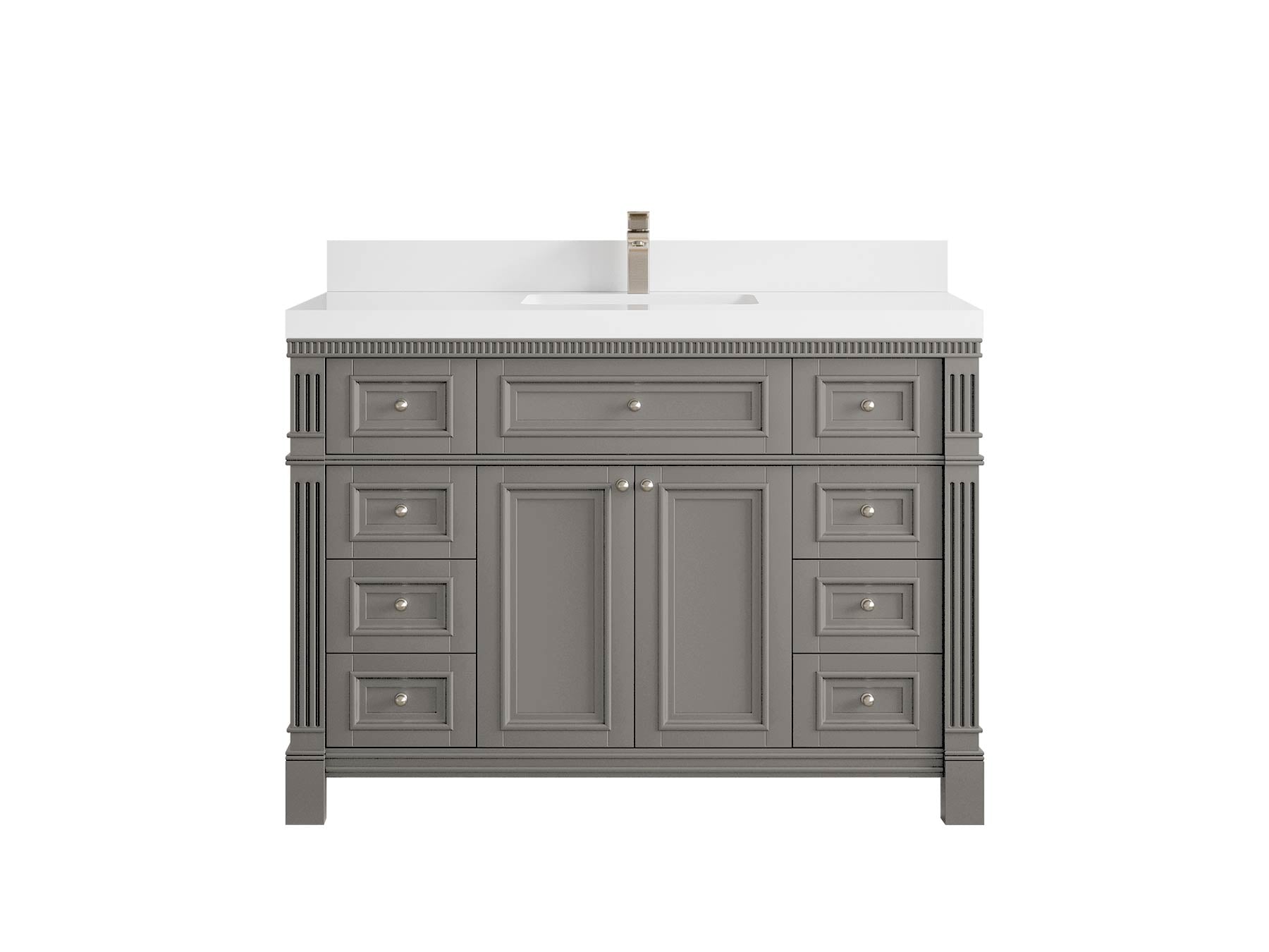 Paris 48 in. W x 22 in. D Single Sink Bathroom Vanity - Willow Bath and Vanity
