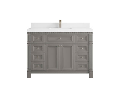Paris 48 in. W x 22 in. D Single Sink Bathroom Vanity - Willow Bath and Vanity