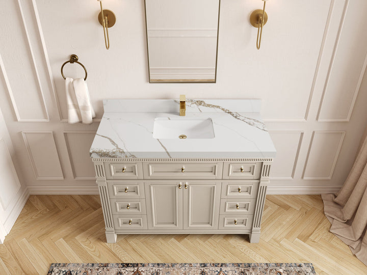 Paris 48 in. W x 22 in. D Single Sink Bathroom Vanity - photo 9