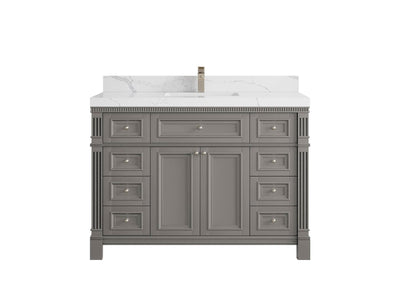 Paris 48 in. W x 22 in. D Single Sink Bathroom Vanity - Willow Bath and Vanity
