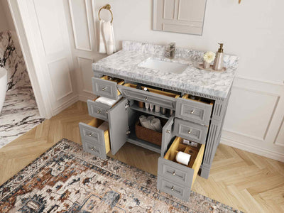Paris 48 in. W x 22 in. D Single Sink Bathroom Vanity - Willow Bath and Vanity