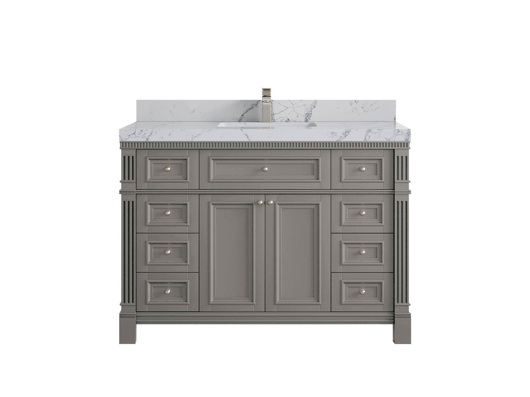Paris 48 in. W x 22 in. D Single Sink Bathroom Vanity - Willow Bath and Vanity