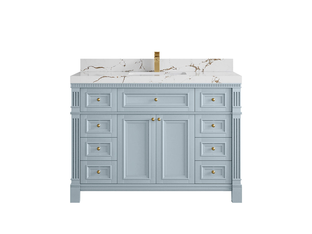 Paris 48 in. W x 22 in. D Single Sink Bathroom Vanity - Willow Bath and Vanity