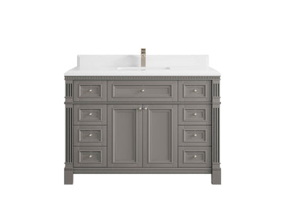 Paris 48 in. W x 22 in. D Single Sink Bathroom Vanity - Willow Bath and Vanity
