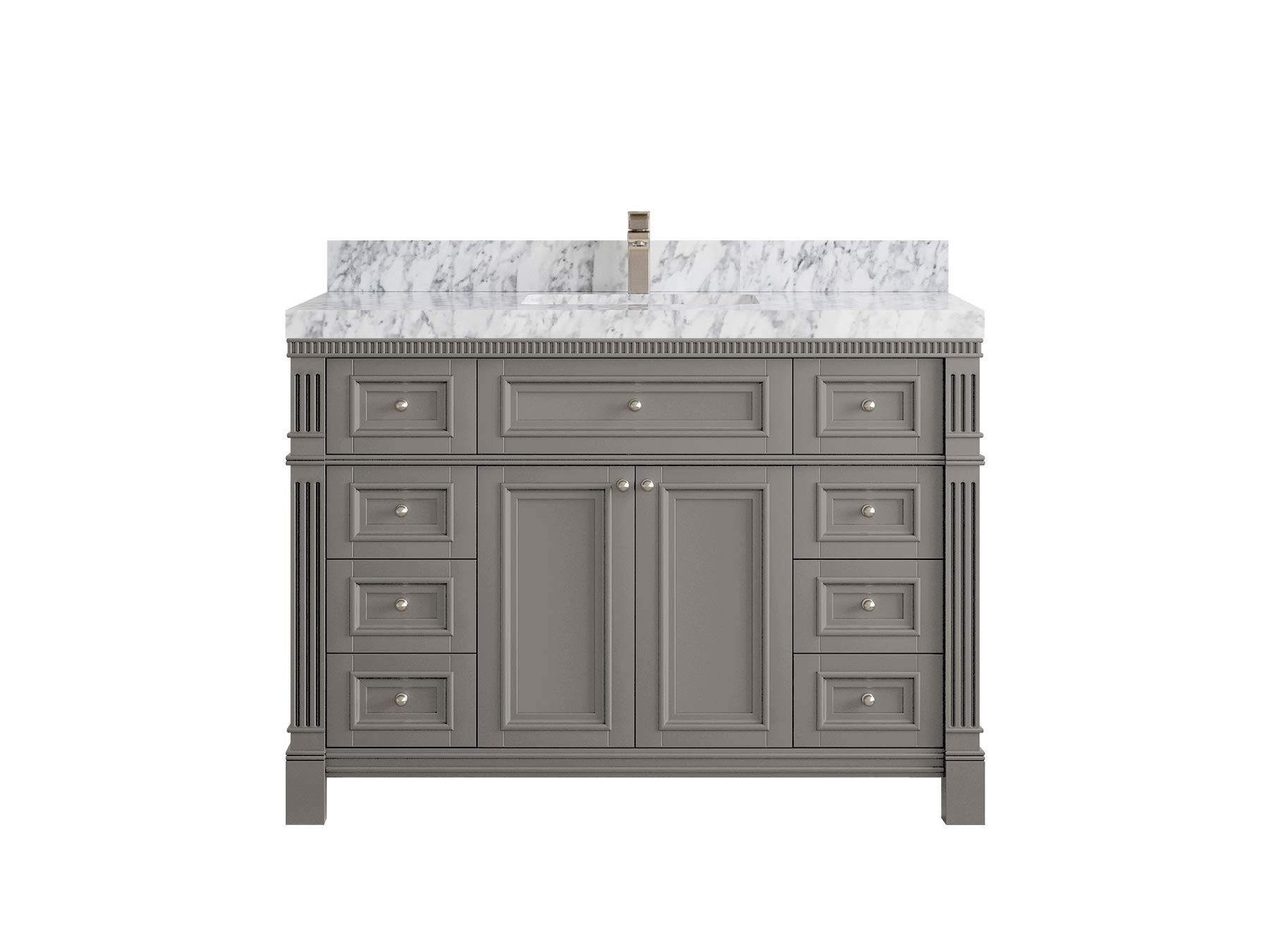 Paris 48 in. W x 22 in. D Single Sink Bathroom Vanity - Willow Bath and Vanity