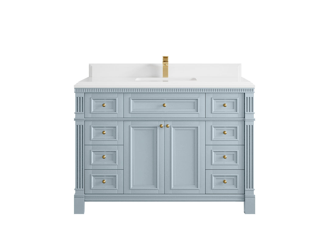 Paris 48 in. W x 22 in. D Single Sink Bathroom Vanity - Willow Bath and Vanity