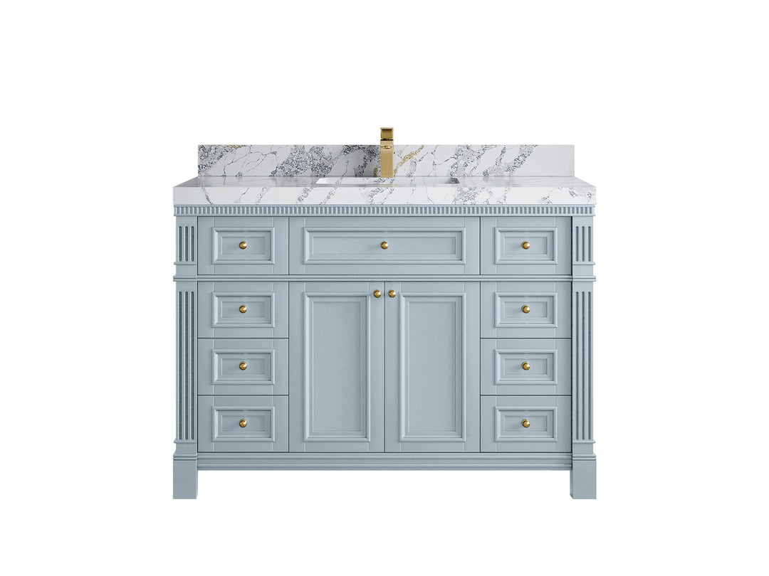 Paris 48 in. W x 22 in. D Single Sink Bathroom Vanity - Willow Bath and Vanity