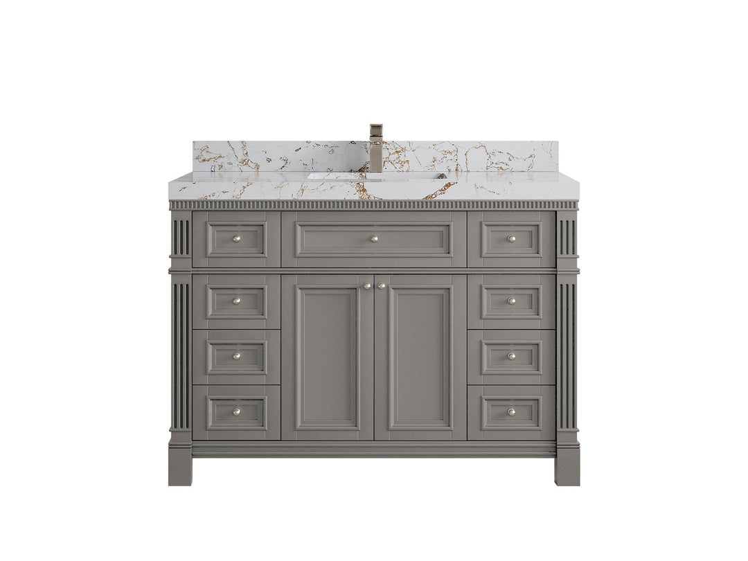 Paris 48 in. W x 22 in. D Single Sink Bathroom Vanity - Willow Bath and Vanity