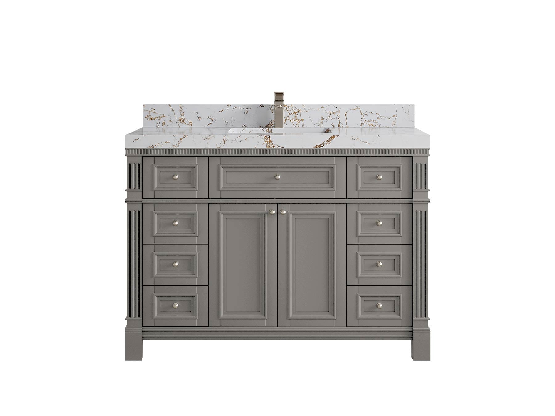 Paris 48 in. W x 22 in. D Single Sink Bathroom Vanity - Willow Bath and Vanity