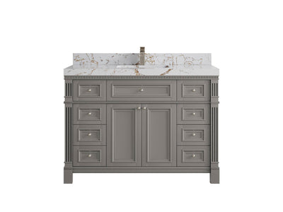 Paris 48 in. W x 22 in. D Single Sink Bathroom Vanity - Willow Bath and Vanity