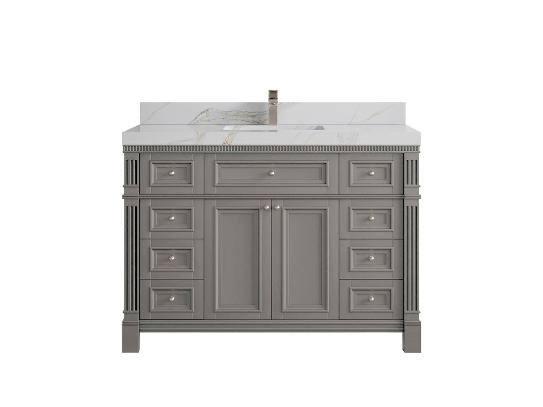 Paris 48 in. W x 22 in. D Single Sink Bathroom Vanity - Willow Bath and Vanity