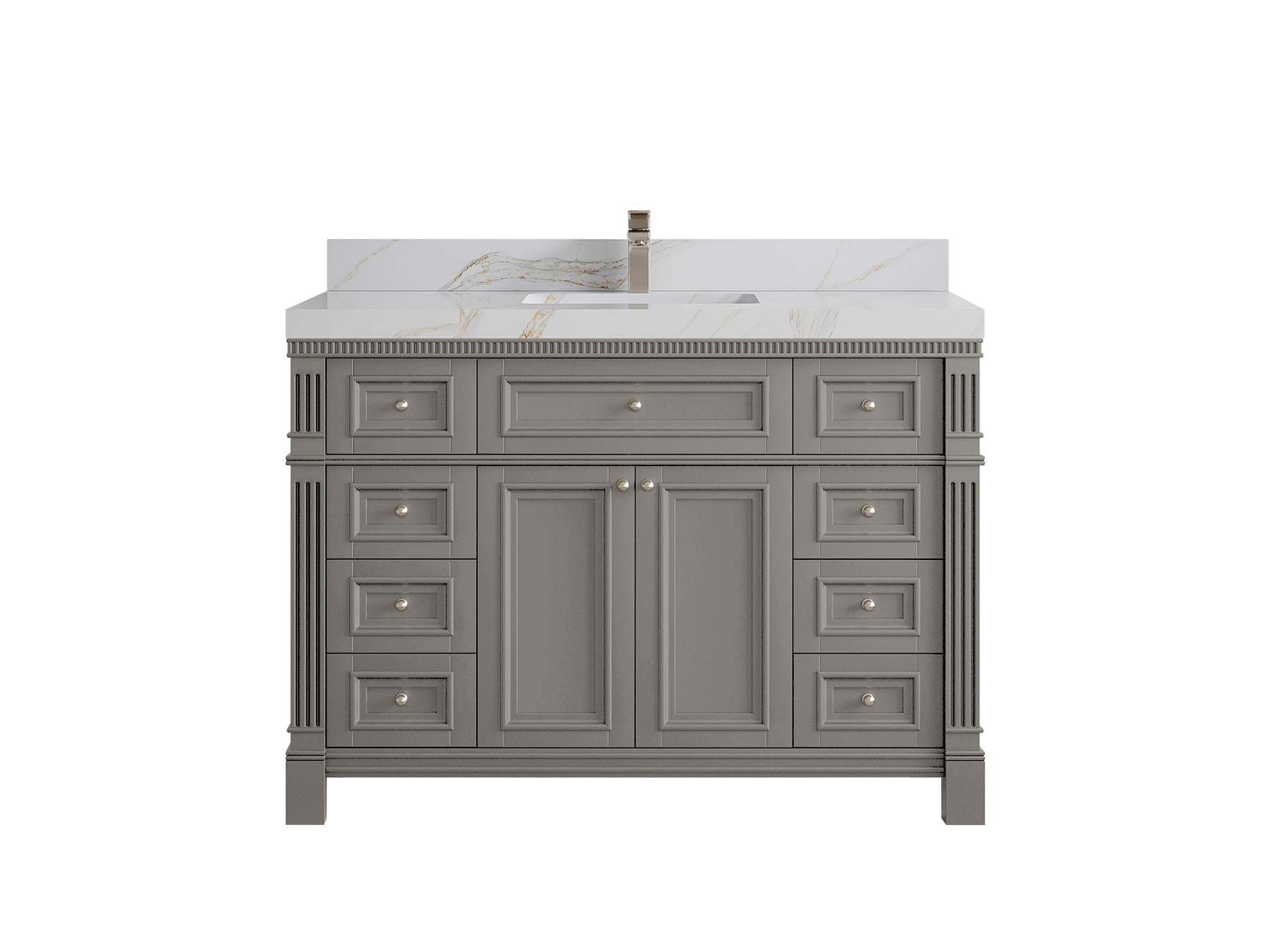 Paris 48 in. W x 22 in. D Single Sink Bathroom Vanity - Willow Bath and Vanity